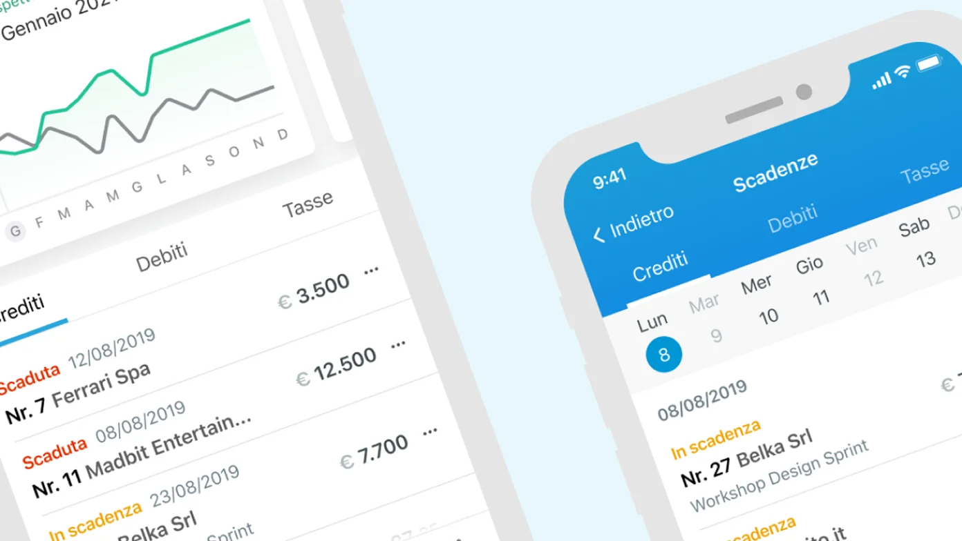 Product design for Fatture in Cloud invoicing app